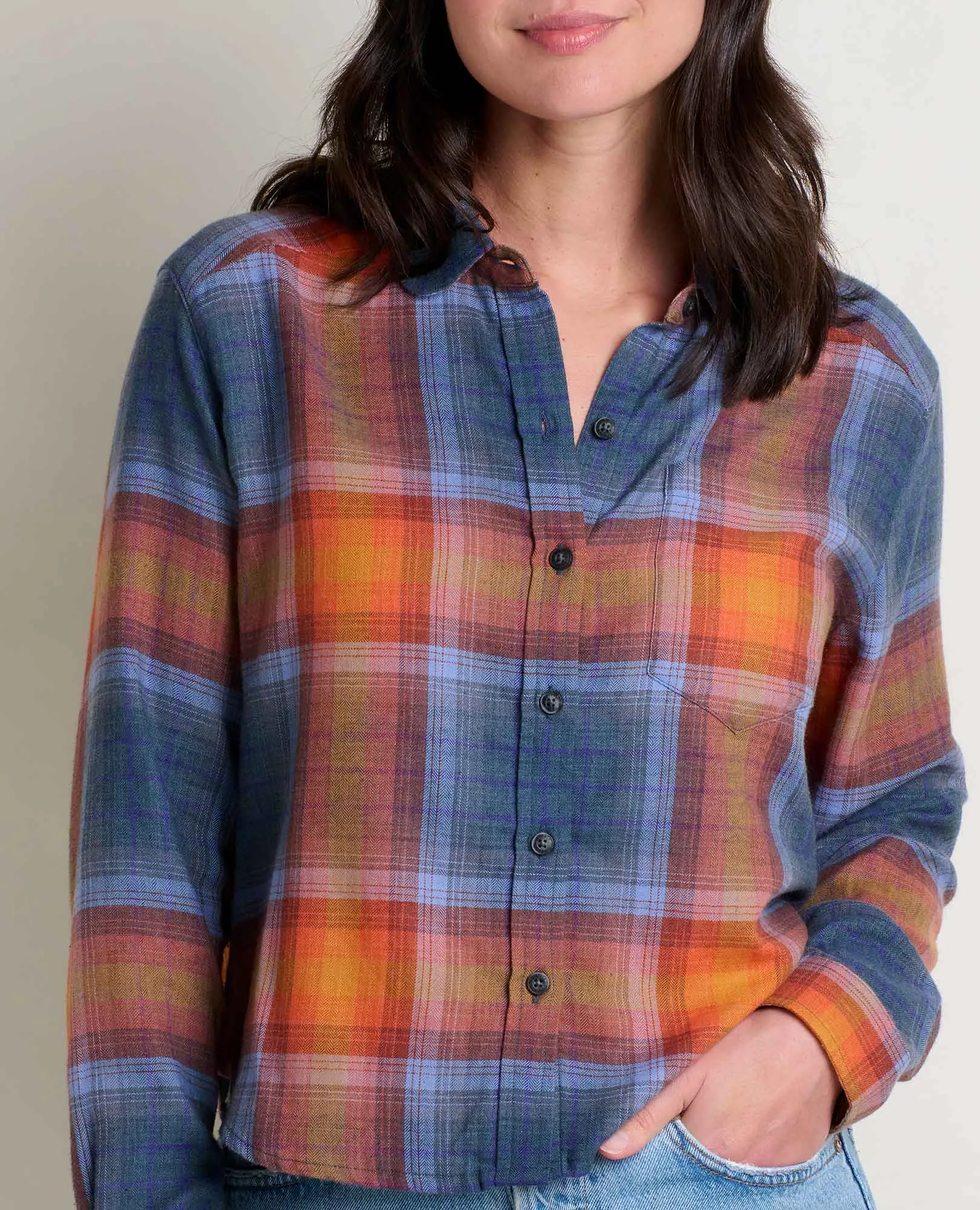 Re-Form Flannel Boxy Shirt sold by TOAD&CO product image thumbnail 3