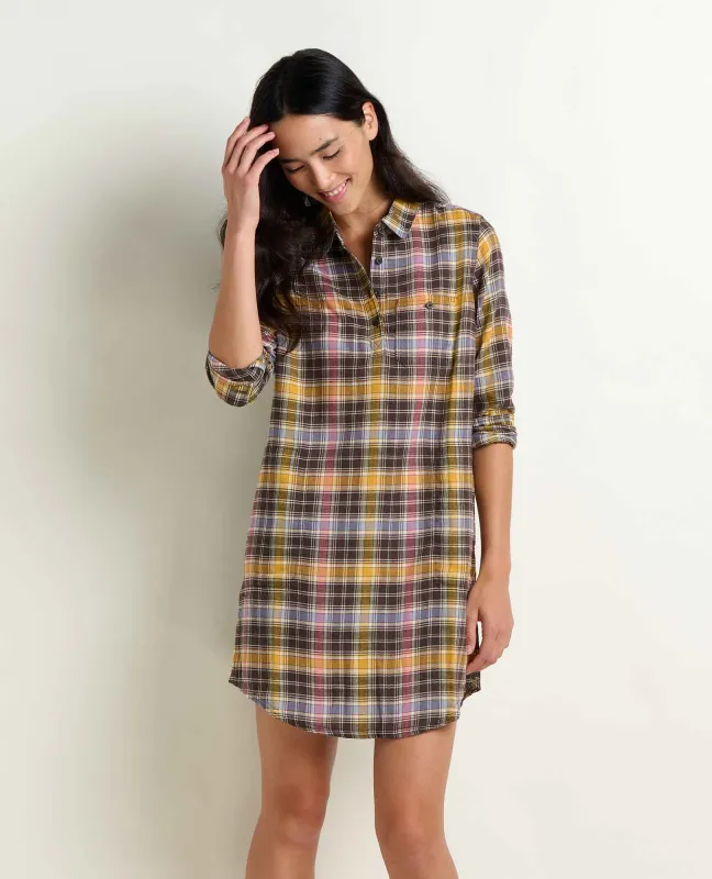 Re-Form Flannel Shirtdress sold by TOAD&CO