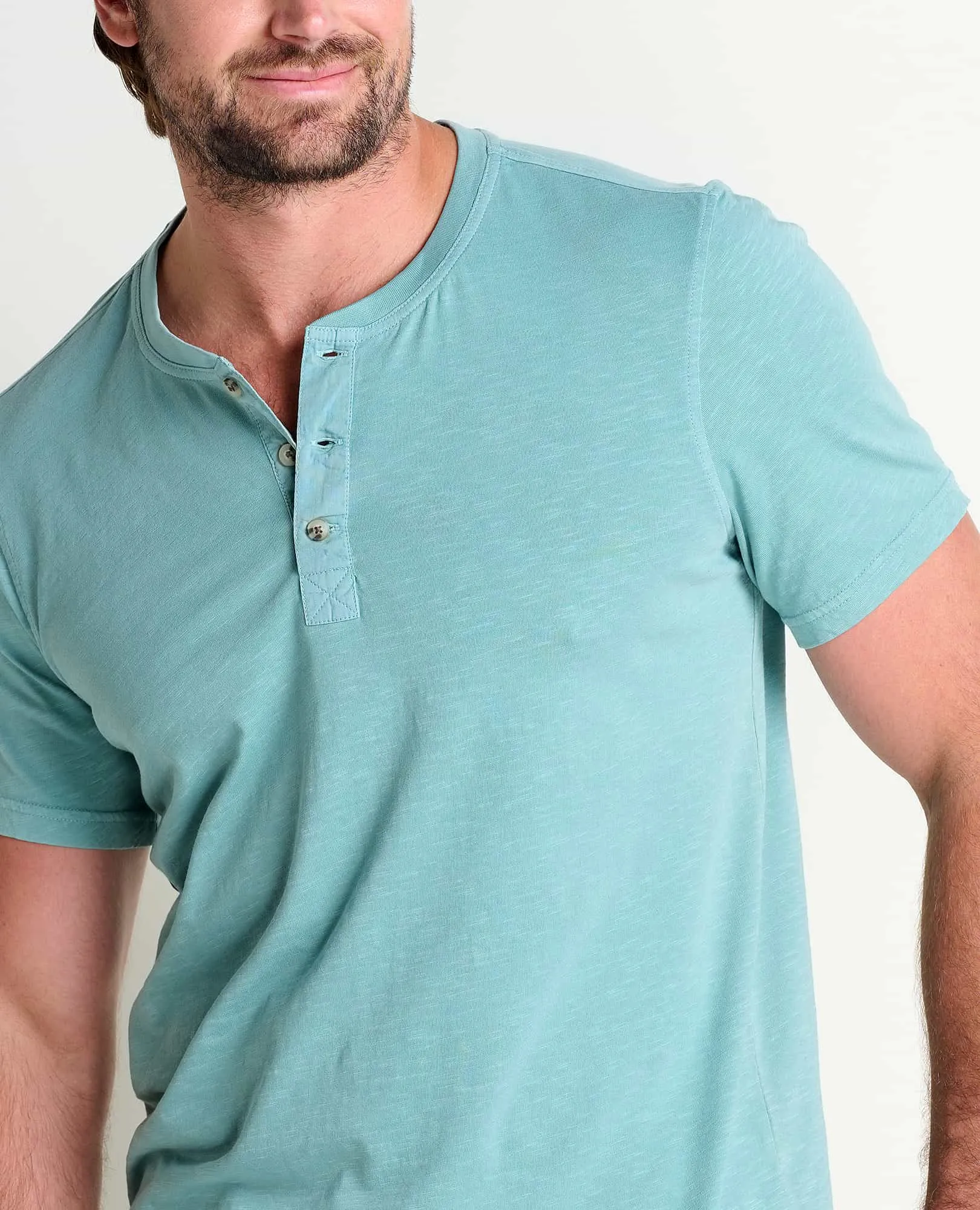 Men's Primo Short Sleeve Henley sold by TOAD&CO product image thumbnail 3