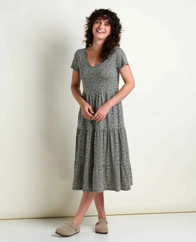 Marley Tiered Midi Dress made by TOAD&CO
