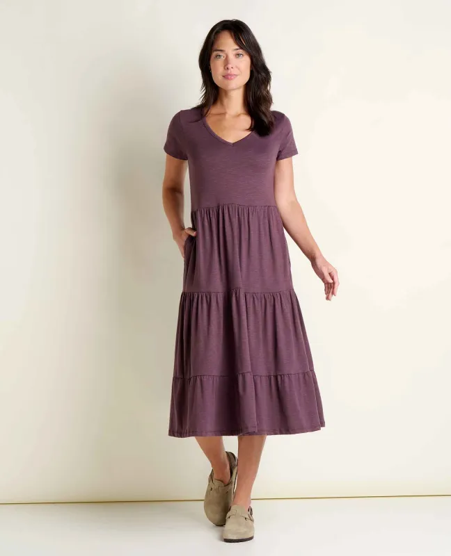 Marley Tiered Midi Dress made by TOAD&CO