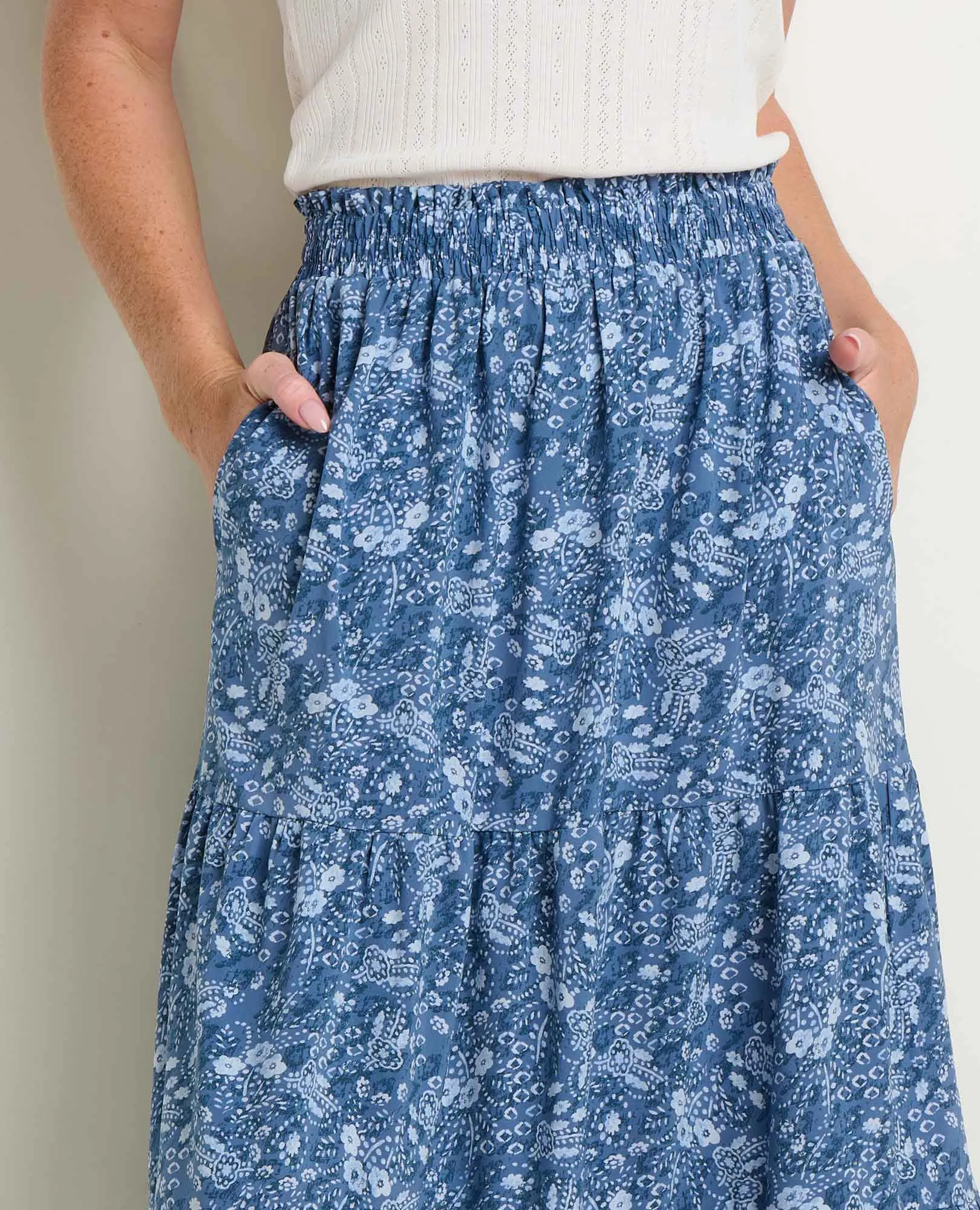 Sunkissed Tiered Midi Skirt sold by TOAD&CO product image thumbnail 3