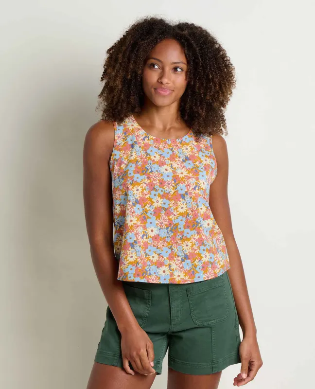 Sunkissed Button Back Tank made by TOAD&CO