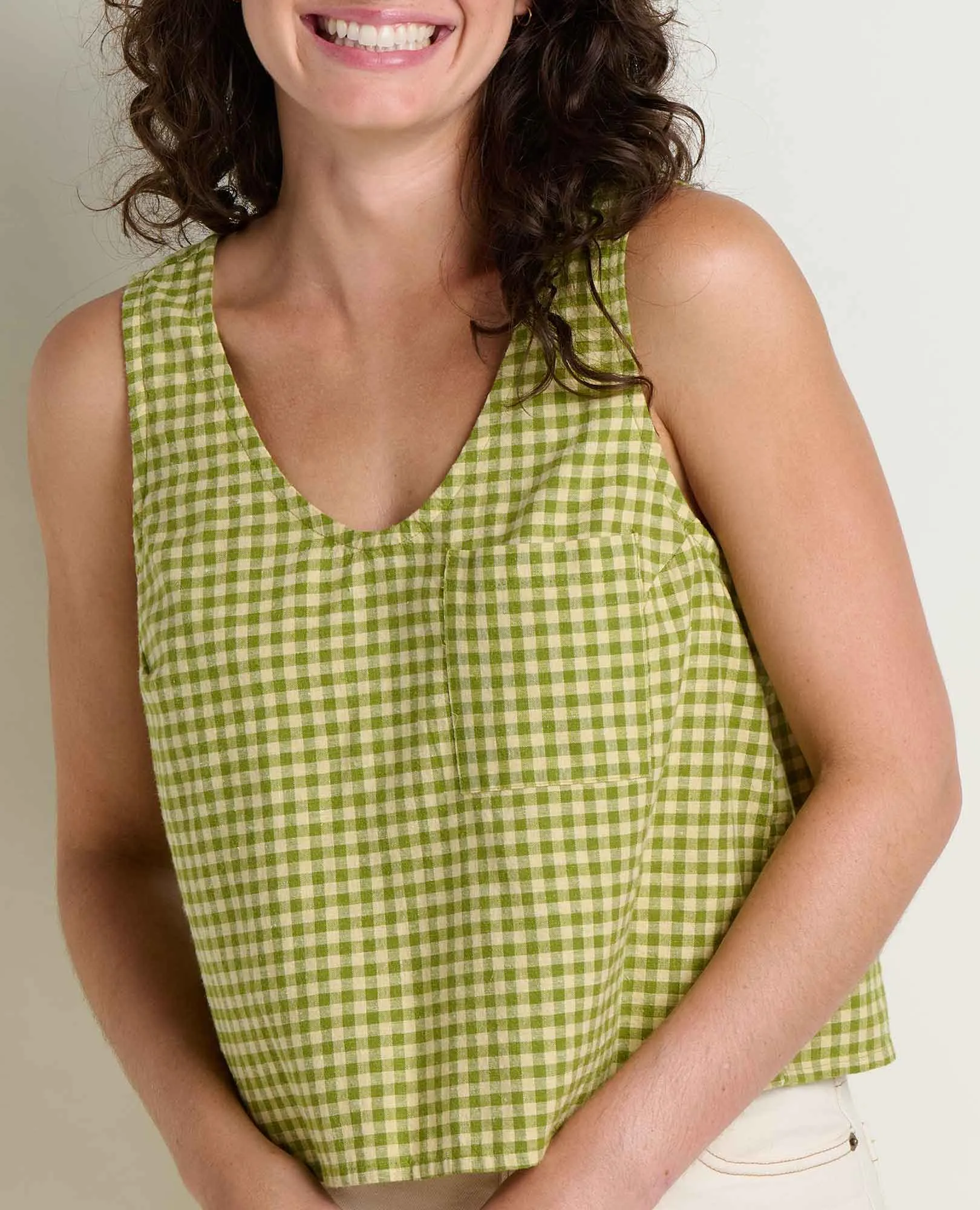 Taj Hemp Button Back Tank sold by TOAD&CO product image thumbnail 3