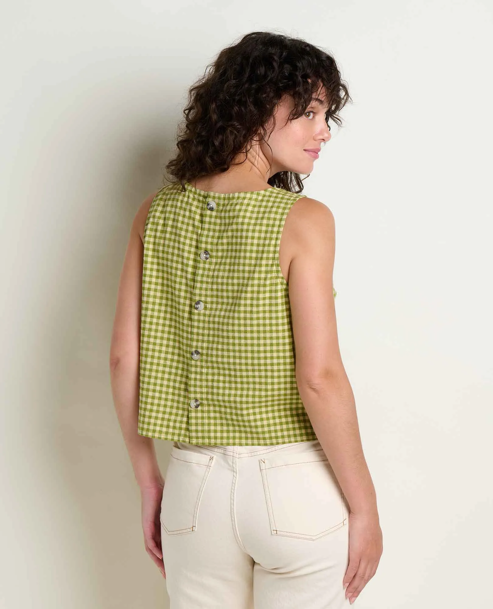 Taj Hemp Button Back Tank sold by TOAD&CO product image thumbnail 2