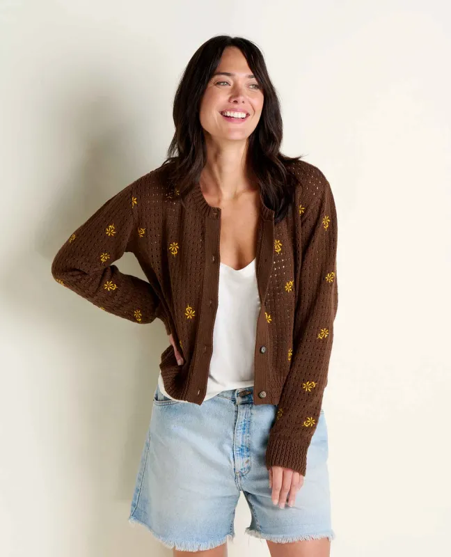 Bianca Embroidered Cardigan made by TOAD&CO