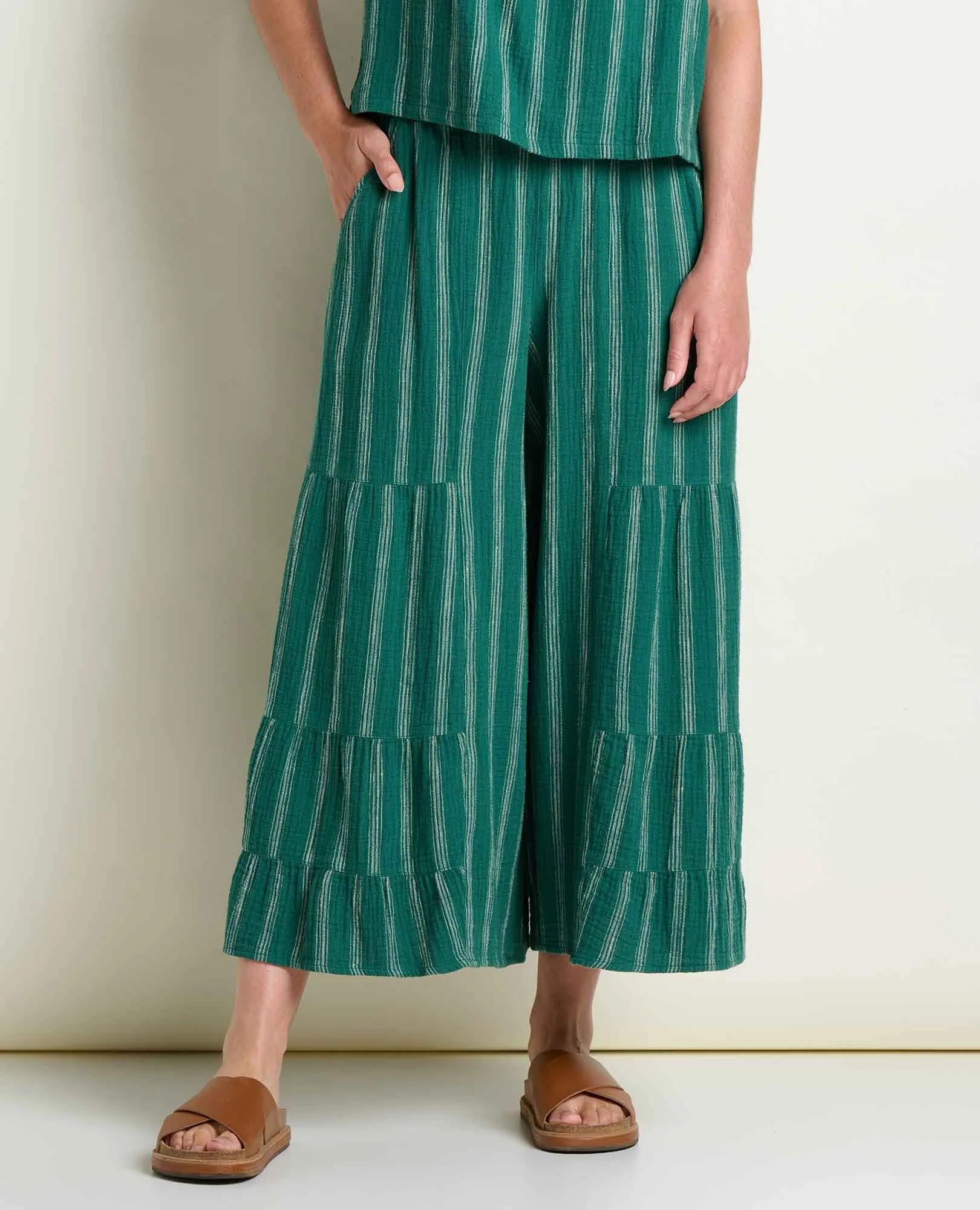 Tate Double Weave Palazzo Pant sold by TOAD&CO