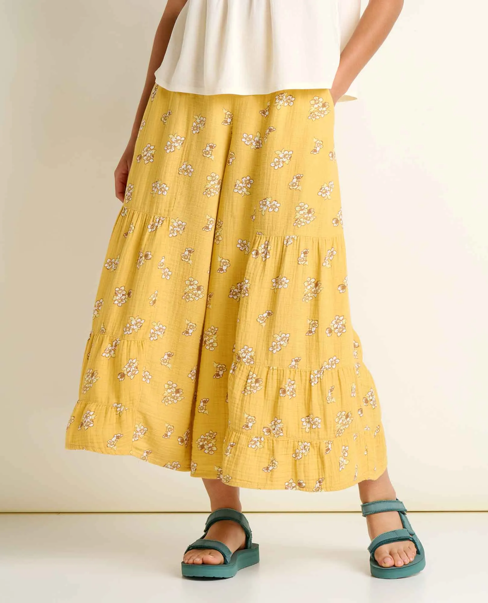 Tate Double Weave Palazzo Pant sold by TOAD&CO