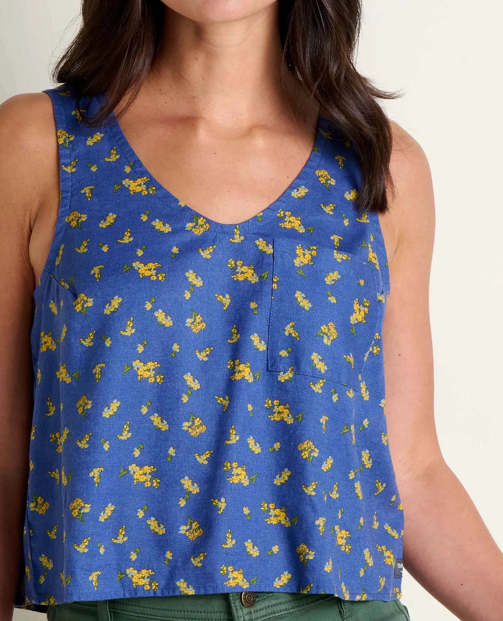 Taj Hemp Button Back Tank sold by TOAD&CO product image thumbnail 3