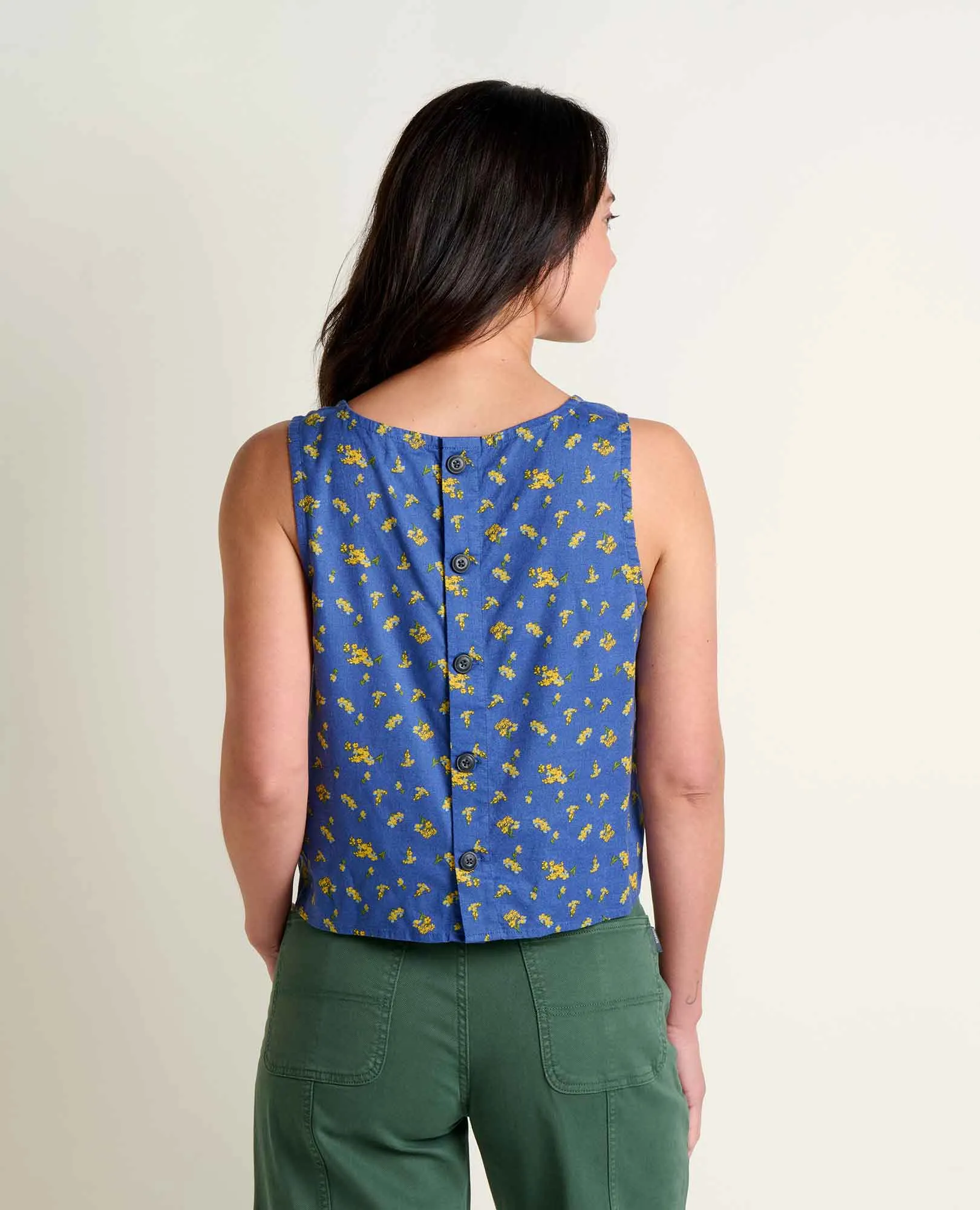 Taj Hemp Button Back Tank sold by TOAD&CO product image thumbnail 2