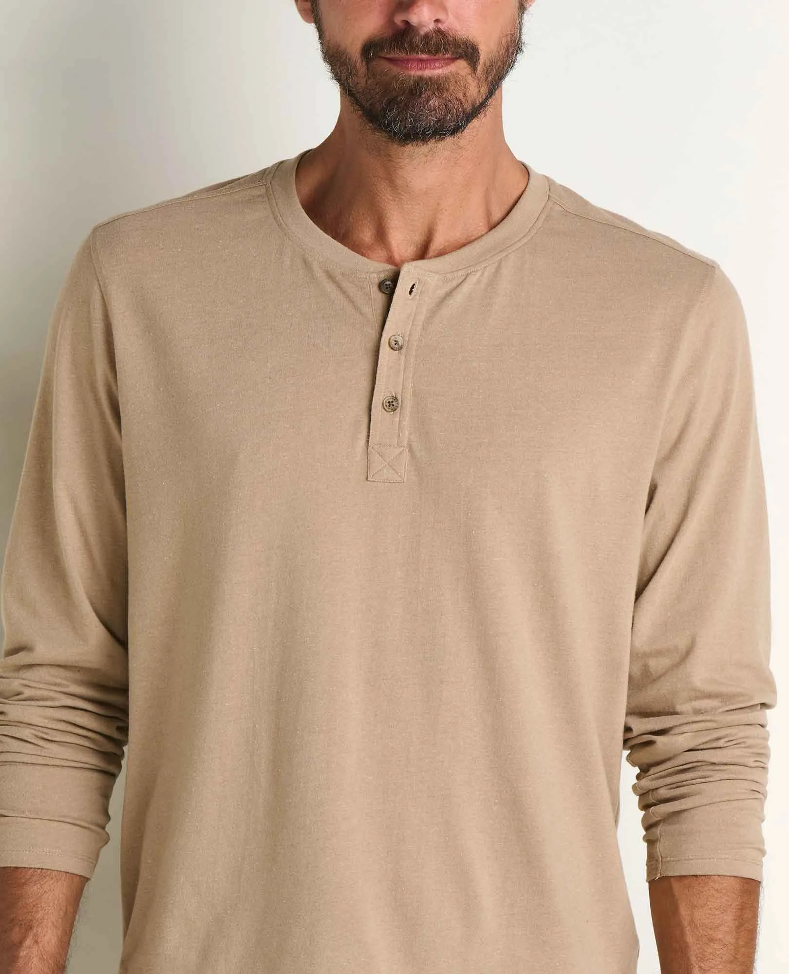 Re-Form Long Sleeve Henley Tee sold by TOAD&CO product image thumbnail 3