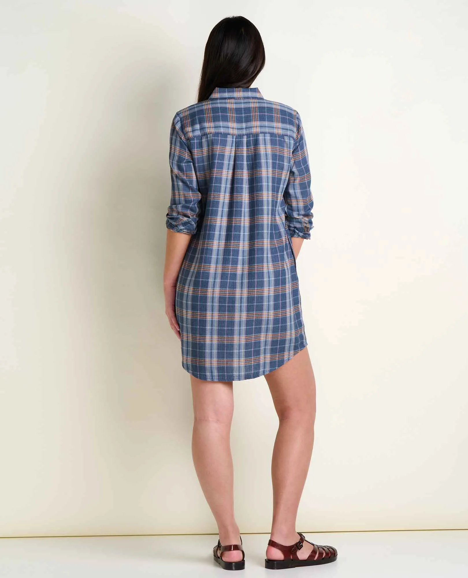 Re-Form Flannel Shirt Dress sold by TOAD&CO product image thumbnail 4