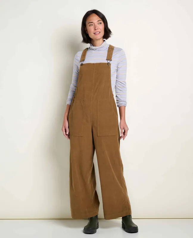 Cattail Corduroy Wide Leg Overall made by TOAD&CO