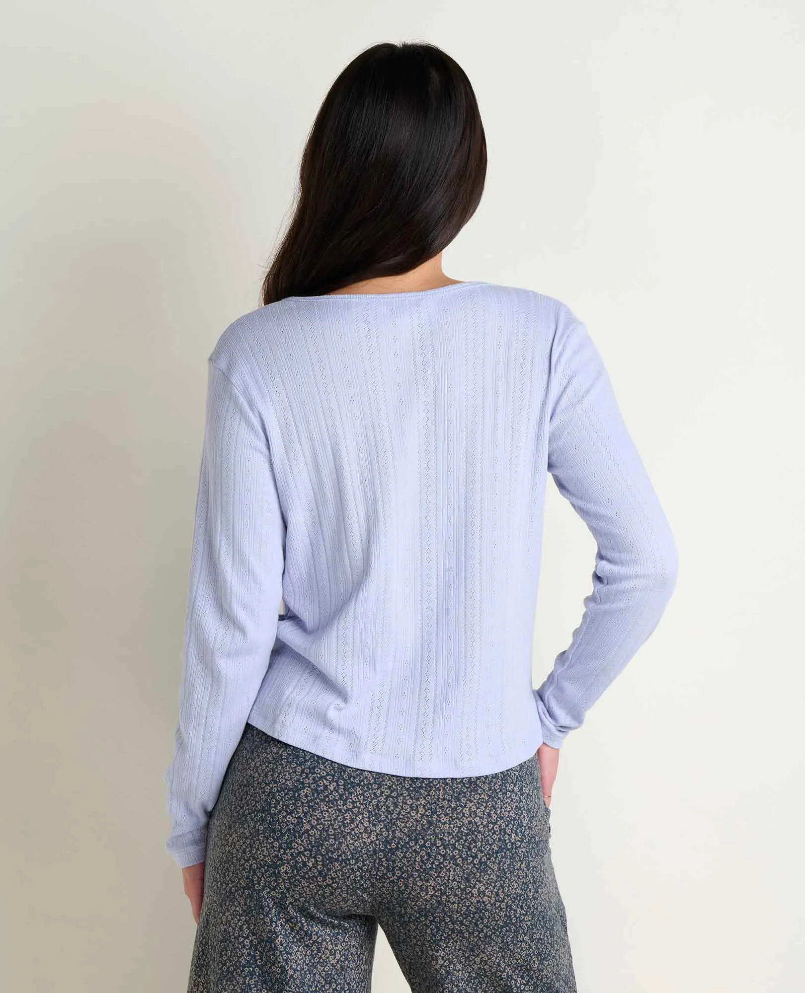 Foothill Pointelle Henley Tee sold by TOAD&CO product image thumbnail 2