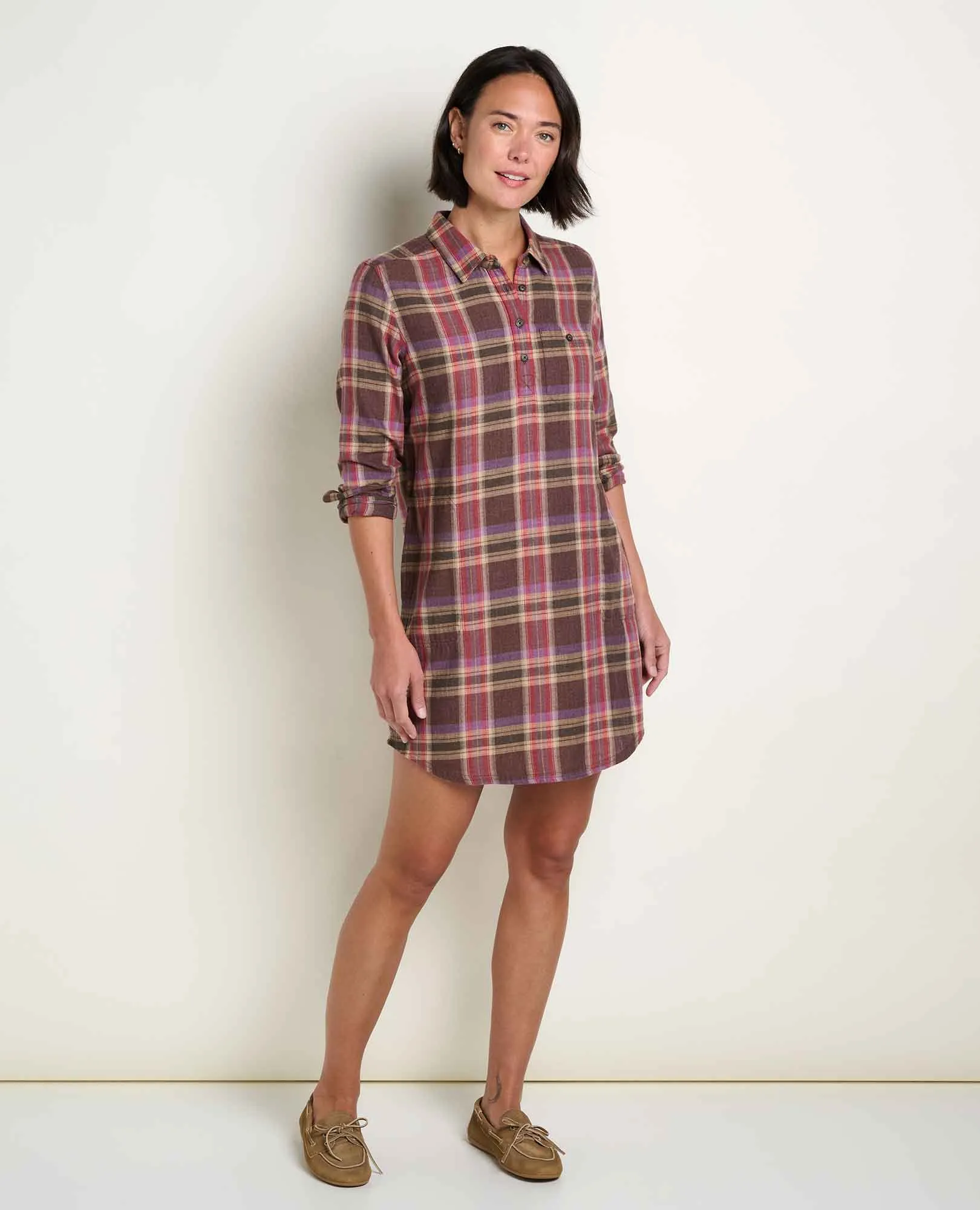 Re-Form Flannel Shirt Dress sold by TOAD&CO product image thumbnail 3
