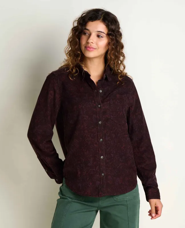 Cattail Corduroy Long Sleeve Shirt made by TOAD&CO