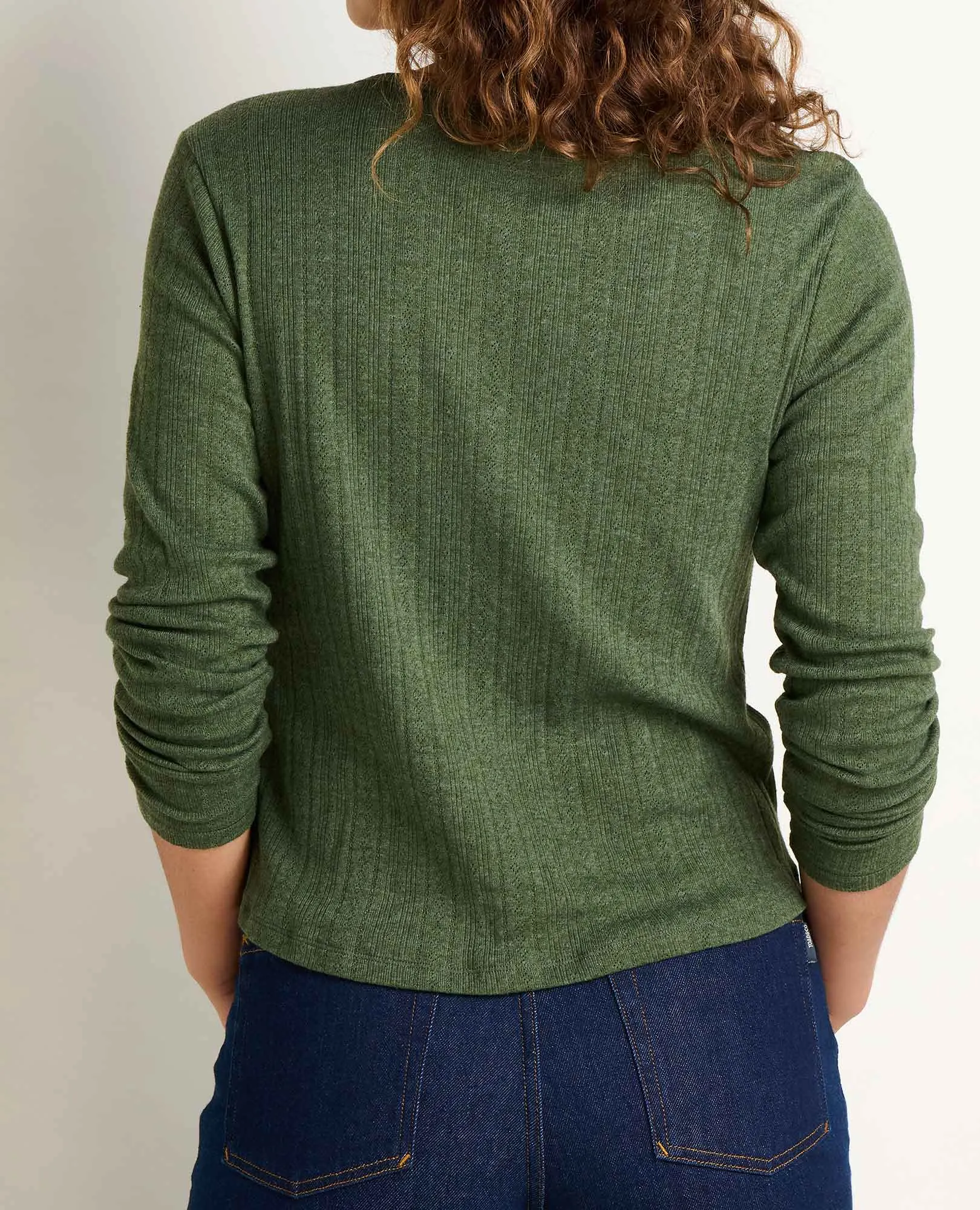 Foothill Pointelle Henley Tee sold by TOAD&CO product image thumbnail 4