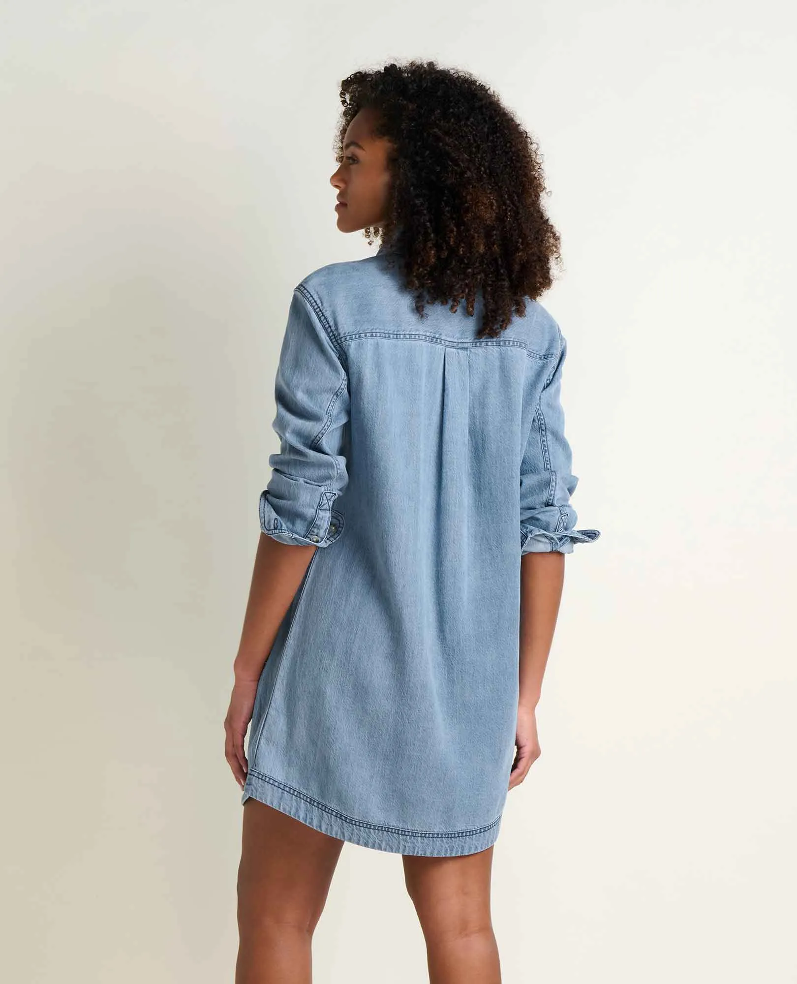 Piñon Soft Denim Popover Dress sold by TOAD&CO product image thumbnail 2