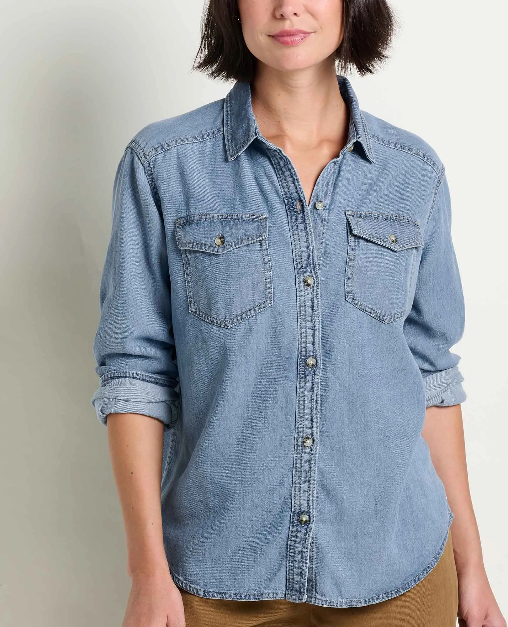 Women's Piñon Soft Denim Shirt sold by TOAD&CO product image thumbnail 3