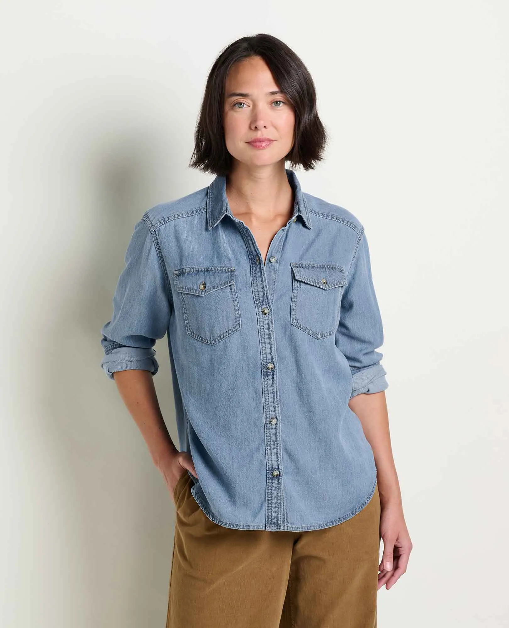 Women's Piñon Soft Denim Shirt sold by TOAD&CO