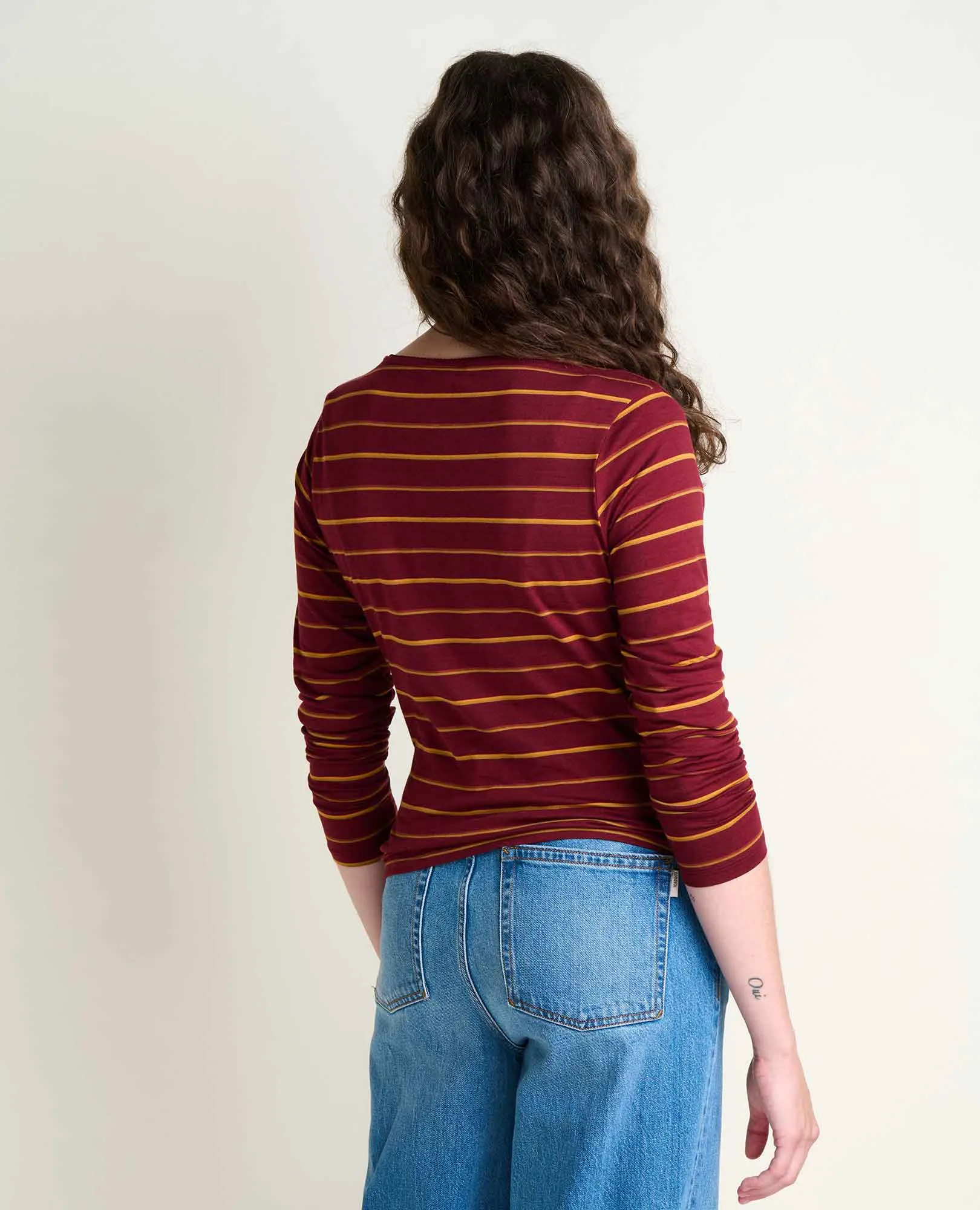 Rosalie Long Sleeve Square Neck Tee sold by TOAD&CO product image thumbnail 2
