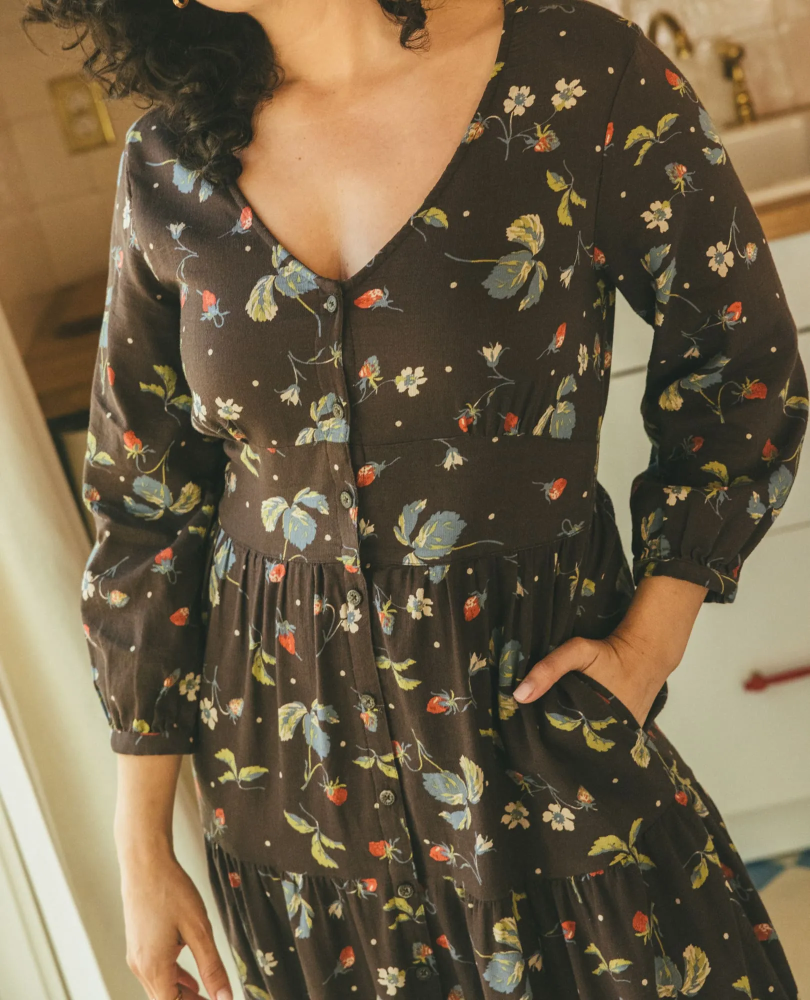 Manzana Tiered Midi Dress sold by TOAD&CO product image thumbnail 5