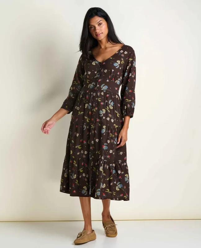 Manzana Tiered Midi Dress made by TOAD&CO