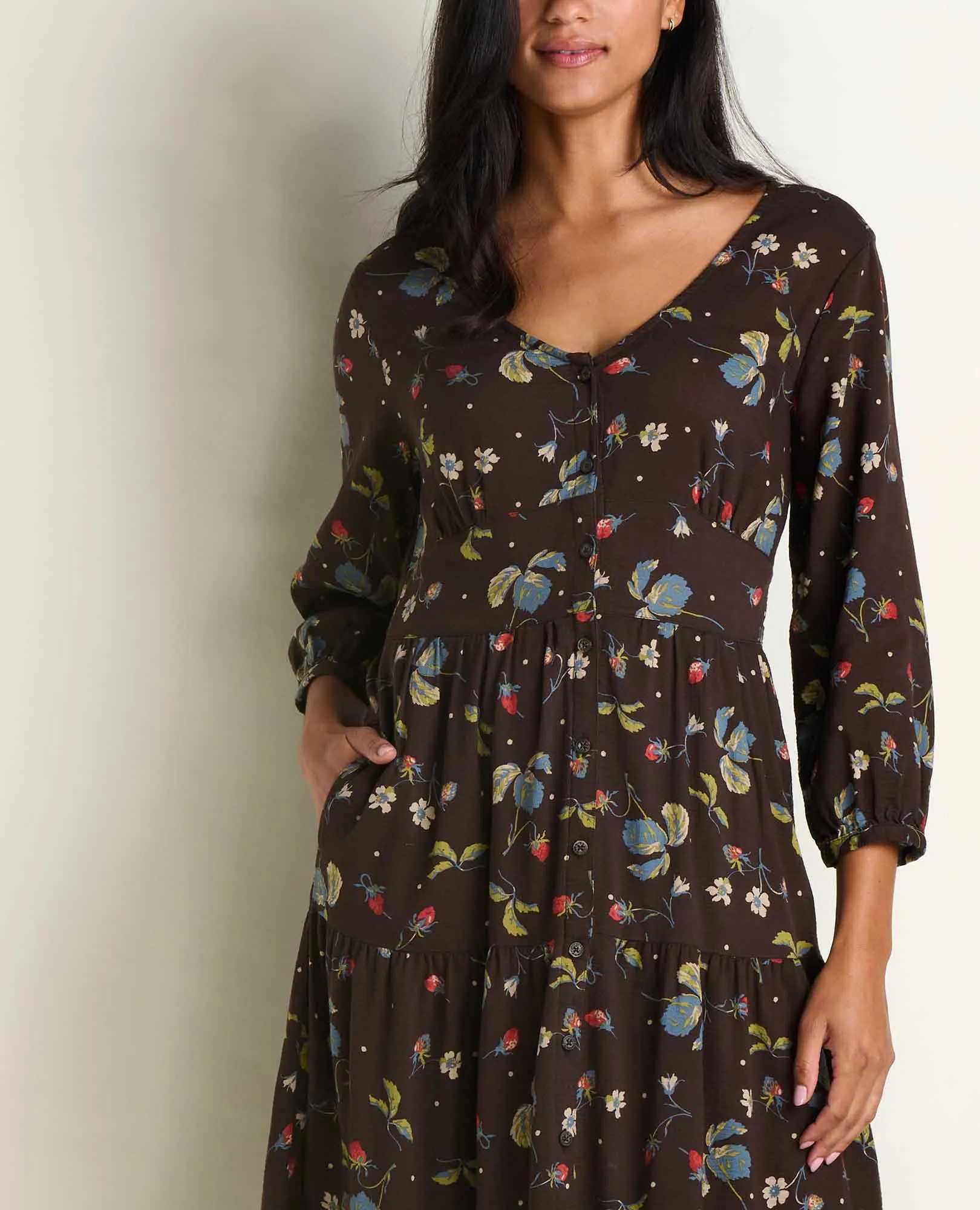 Manzana Tiered Midi Dress sold by TOAD&CO product image thumbnail 3
