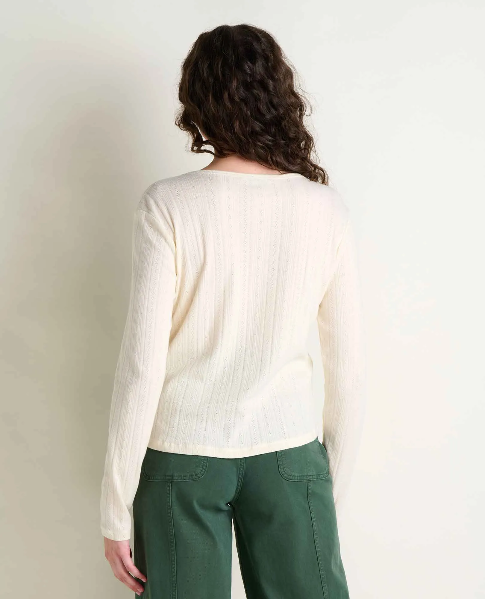 Foothill Pointelle Henley Tee sold by TOAD&CO product image thumbnail 2