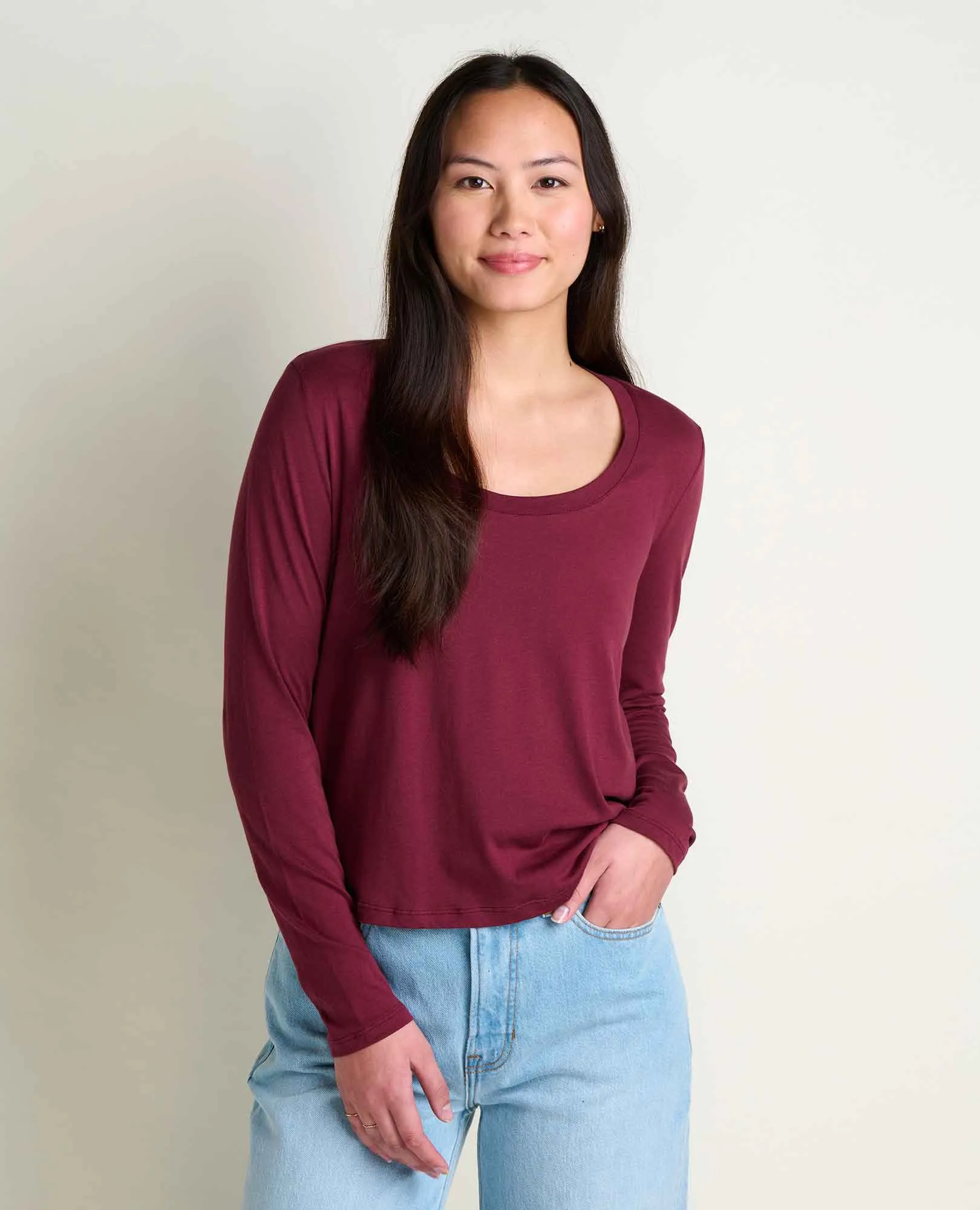 Whisper Long Sleeve Tee sold by TOAD&CO