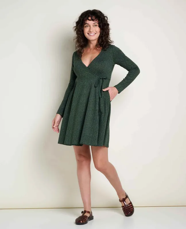 Freesia Long Sleeve Wrap Dress made by TOAD&CO