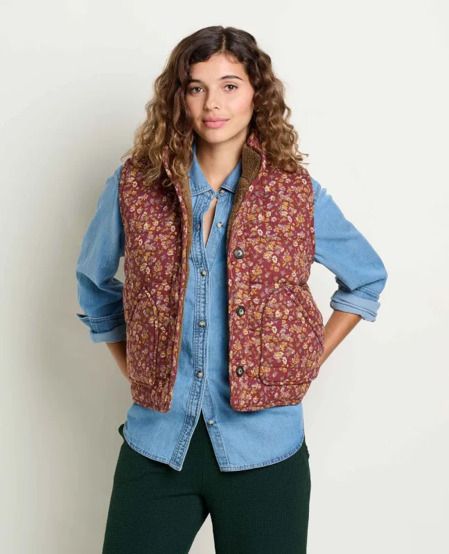 Manzana Sherpa-Lined Quilted Vest made by TOAD&CO