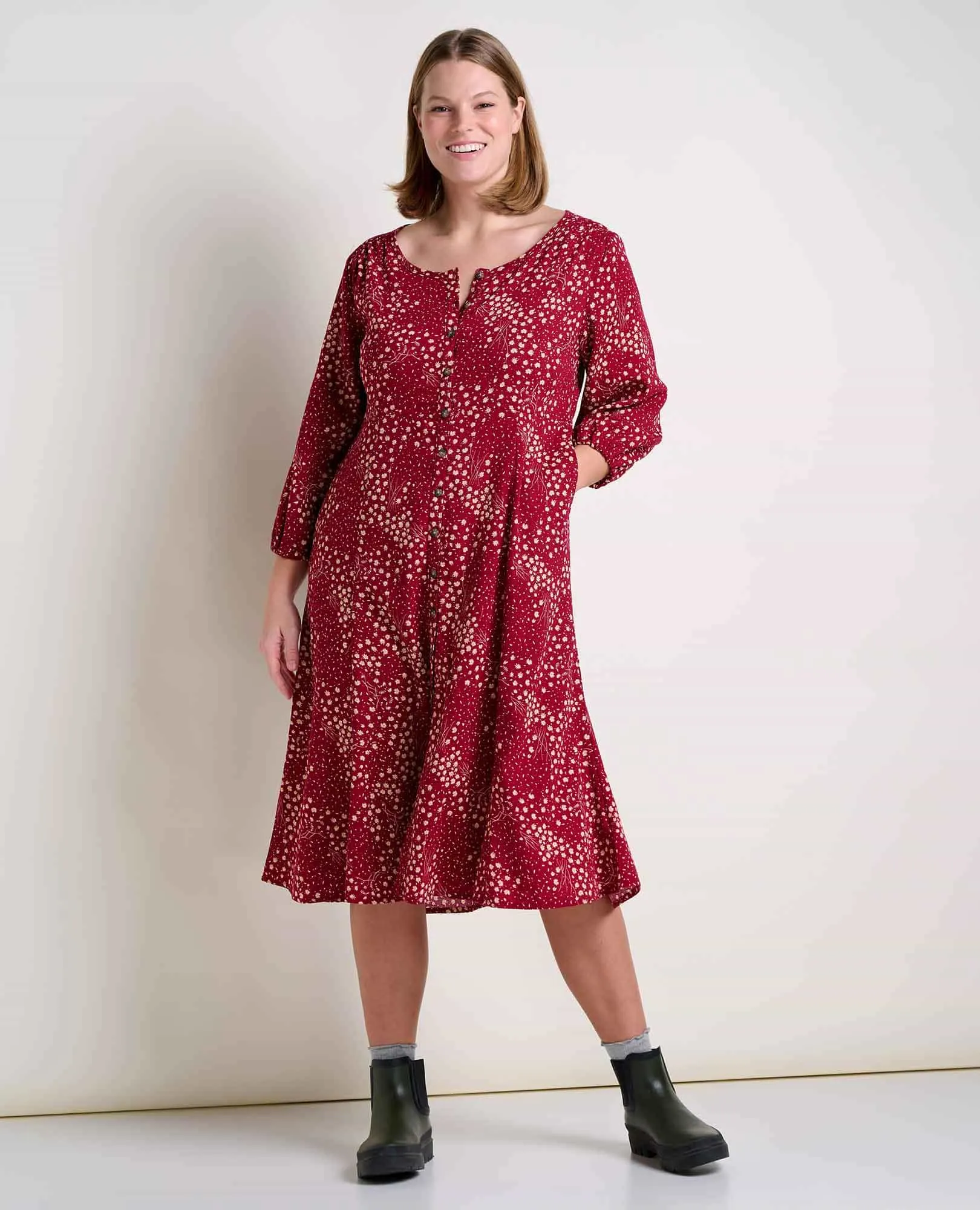 Manzana Paneled Midi Dress sold by TOAD&CO product image thumbnail 4