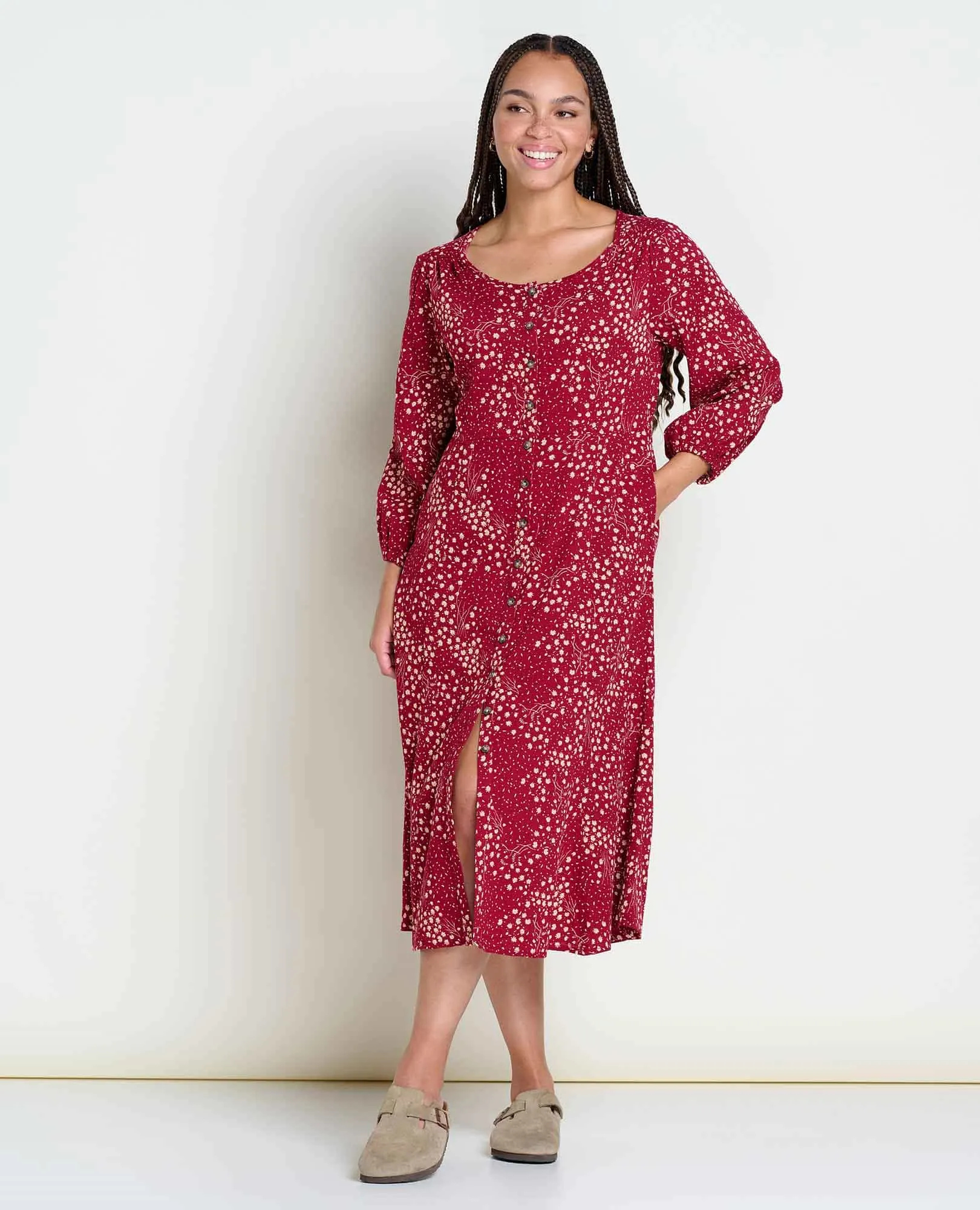 Manzana Paneled Midi Dress sold by TOAD&CO
