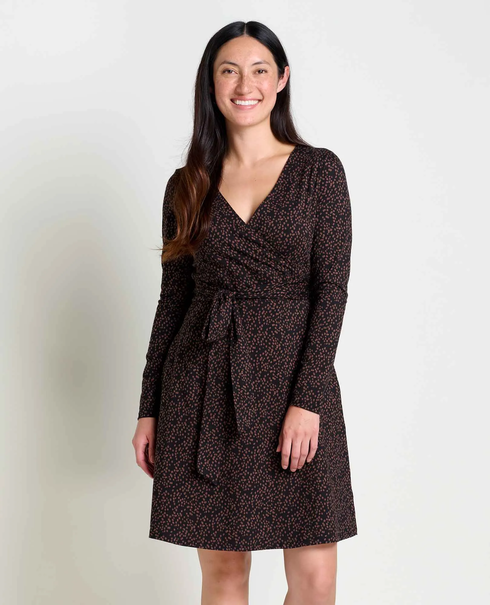 Cue Wrap Long Sleeve Dress sold by TOAD&CO