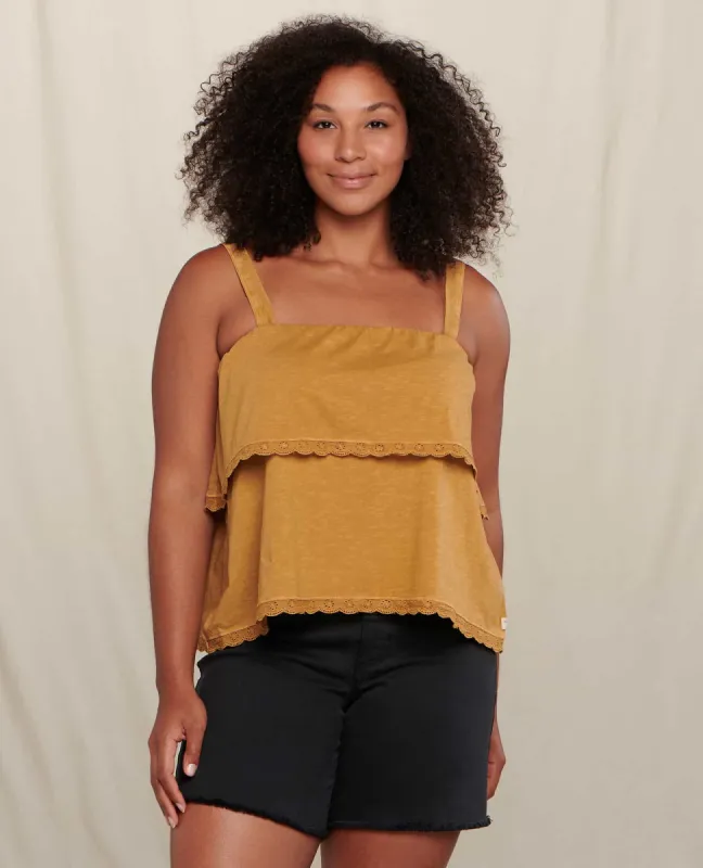 Primo Tiered Eyelette Tank sold by TOAD&CO