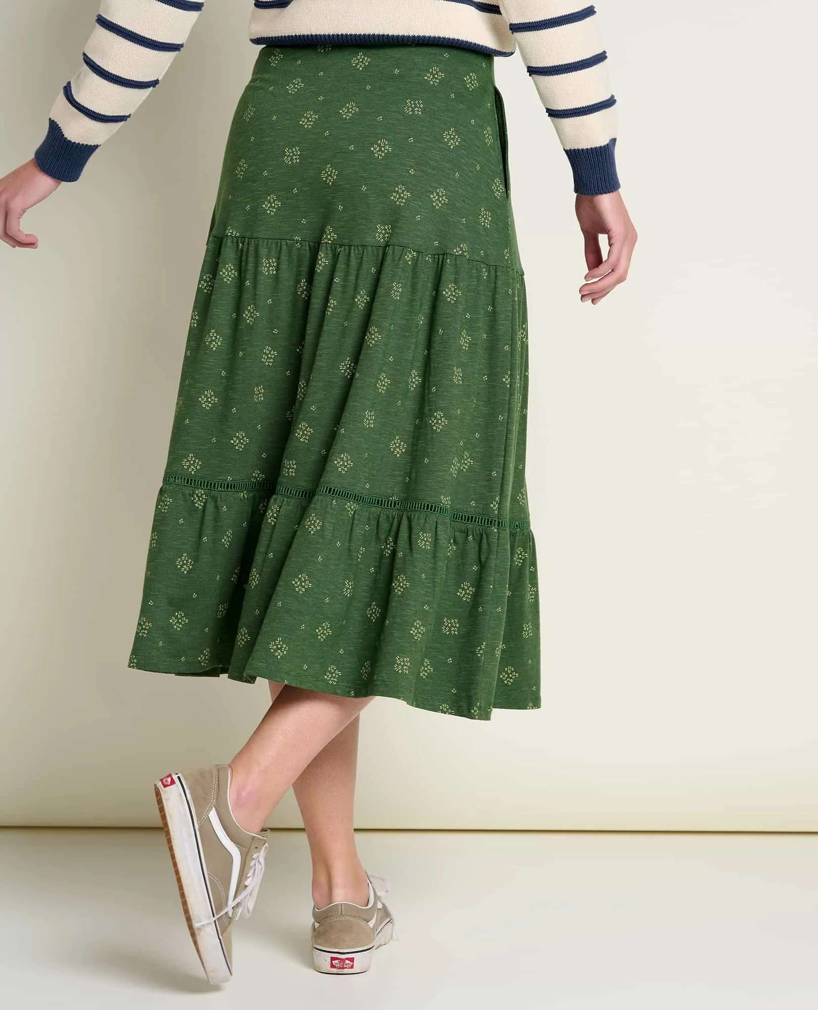 Marigold Tiered Midi Skirt sold by TOAD&CO product image thumbnail 2