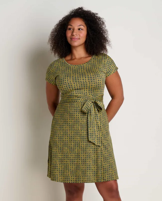 Cue Wrap Short Sleeve Dress sold by TOAD&CO