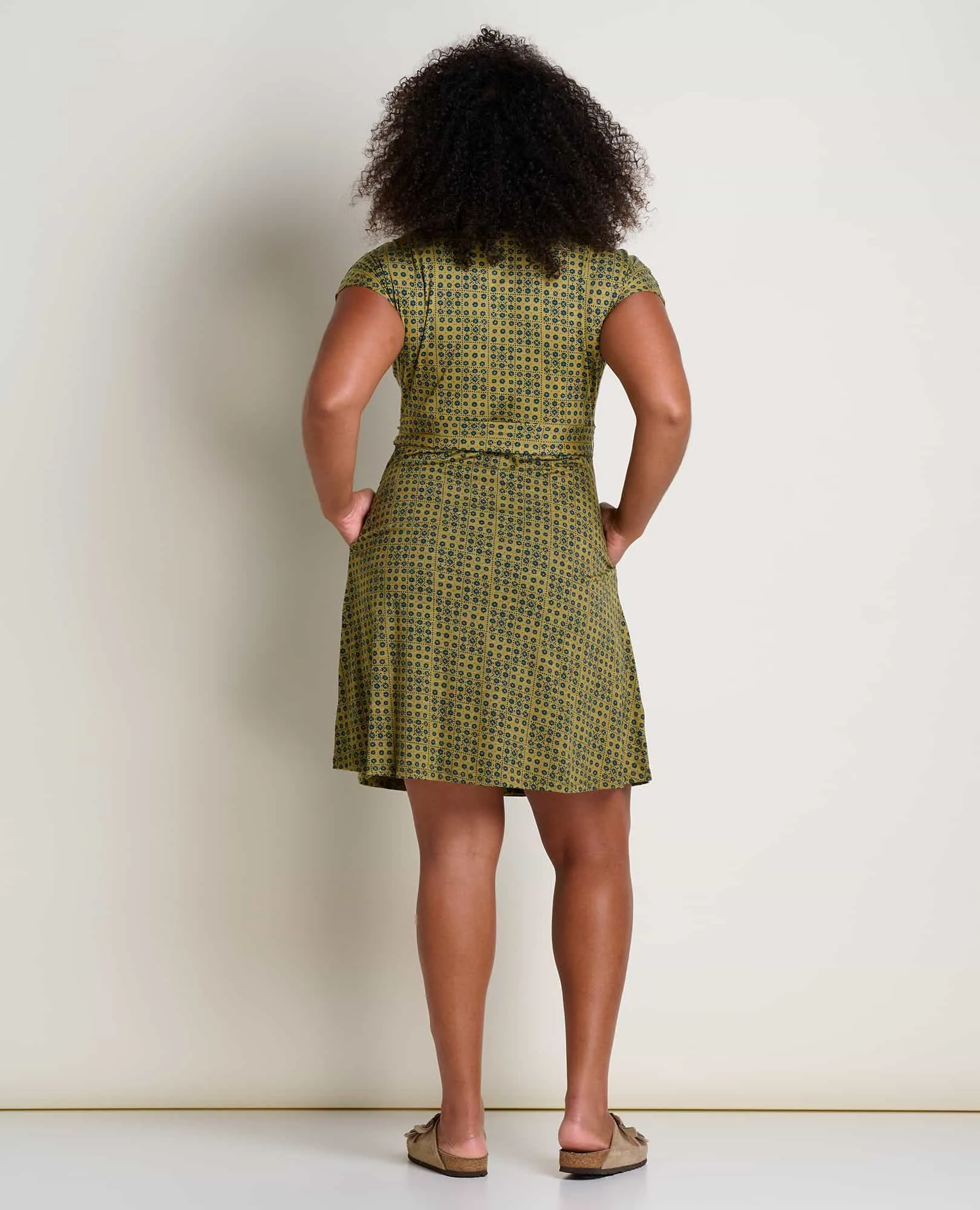 Cue Wrap Short Sleeve Dress sold by TOAD&CO product image thumbnail 4