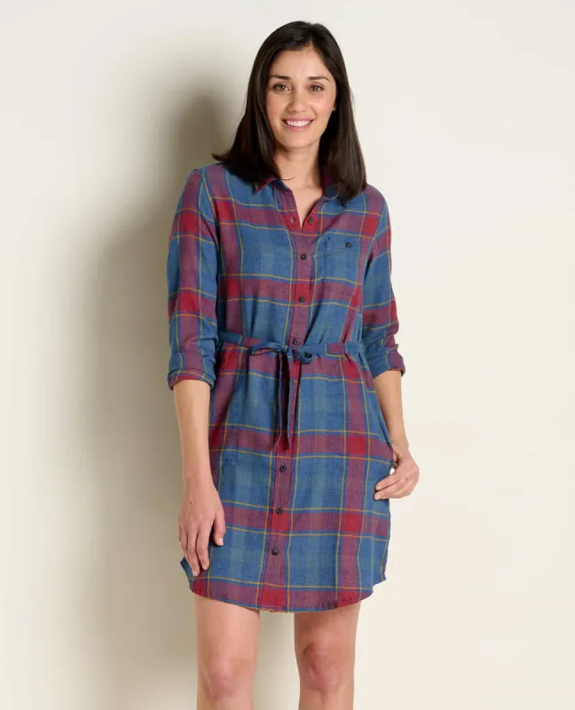 Re-Form Flannel Shirtdress sold by TOAD&CO