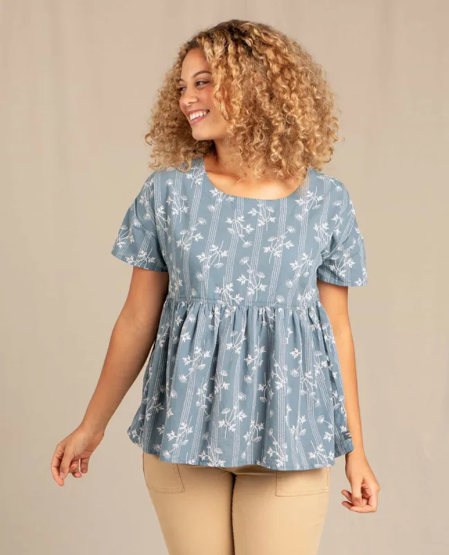 Willet Peplum Short Sleeve Shirt sold by TOAD&CO