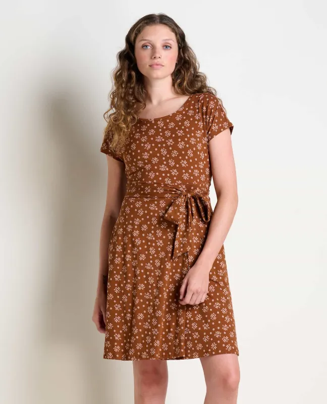 Cue Wrap Short Sleeve Dress sold by TOAD&CO