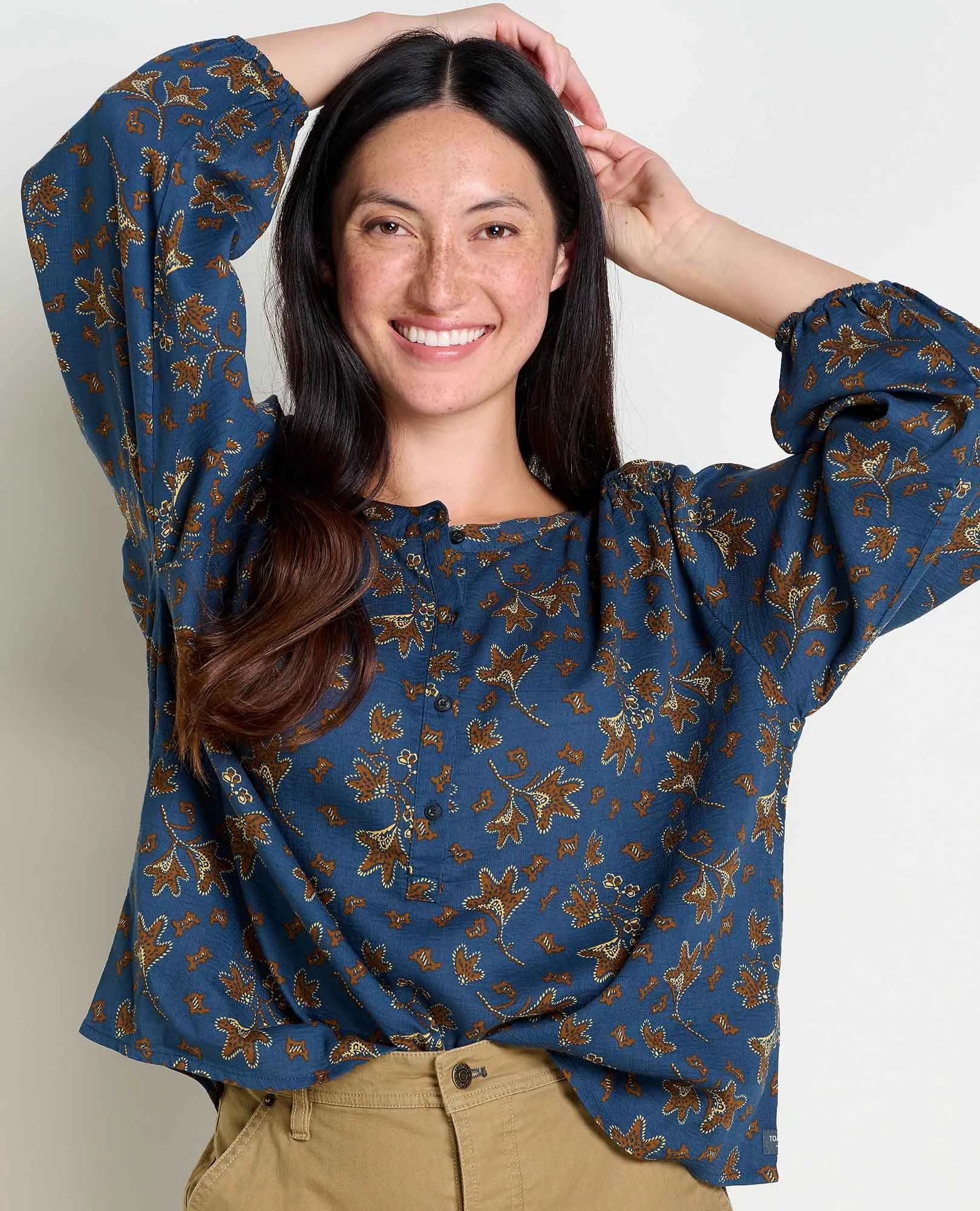 Manzana Long Sleeve Peasant Top sold by TOAD&CO product image thumbnail 3