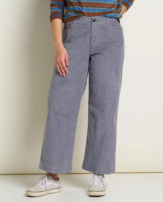 Women's Karuna Cord Wide Leg Pant made by TOAD&CO