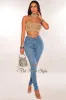 Nude Rhinestone Halter Strappy Crop Top sold by Hot Miami Styles