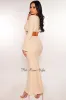 Cream Knit Drawstring Bell Sleeve Maxi Skirt Two Piece Set sold by Hot Miami Styles