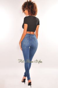 Black Gold Chain Ribbed Lace Up Cut Out Crop Top sold by Hot Miami Styles