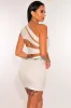 White One Shoulder Cut Out Back Mini Dress sold by Hot Miami Styles