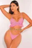 Red Stripes Padded Ruffle Scrunch Butt Bikini Bottom sold by Hot Miami Styles