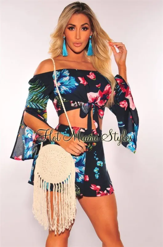 Cream Embroidered Crochet Circle Fringe Crossbody Bag sold by Hot Miami Styles